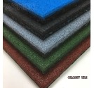 RUBBER SAFETY FLOORING GRASSY TILES (แผ่นยางกันกระแทก รุ่นเส้น) BLACK SIZE 50x50x2.5CM WEIGHT 5KG 1Y.